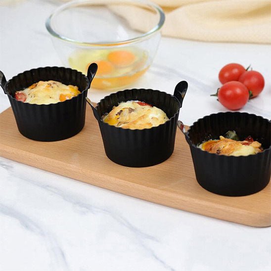 6 pièces Moule a gateau muffin Silicone Pour Friteuse Sans Huile - Moule - Gourmand