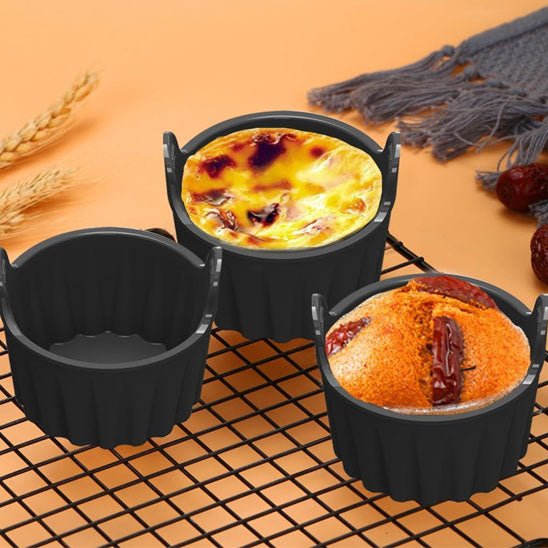6 pièces Moule a gateau muffin Silicone Pour Friteuse Sans Huile - Moule - Gourmand