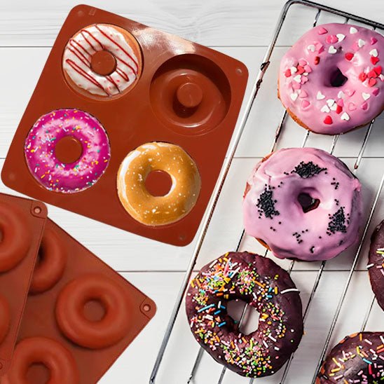 Moule a gateau donuts 4 trous en anti - adhésif - Moule - Gourmand