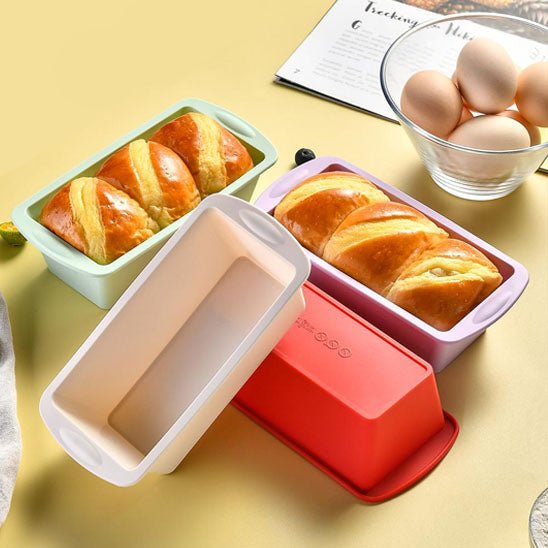 Moule a gateau rectangulaire 4 Pièces Moule en Silicone - Moule - Gourmand