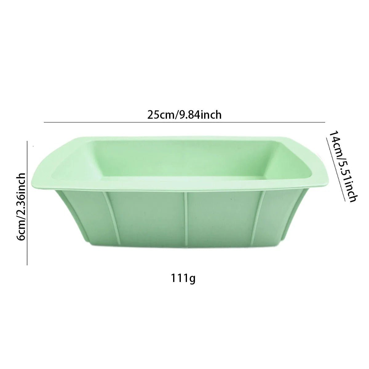 Moule a gateau rectangulaire 4 Pièces Moule en Silicone - Moule - Gourmand