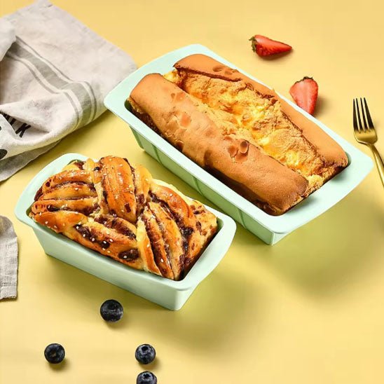 Moule a gateau rectangulaire 4 Pièces Moule en Silicone - Moule - Gourmand