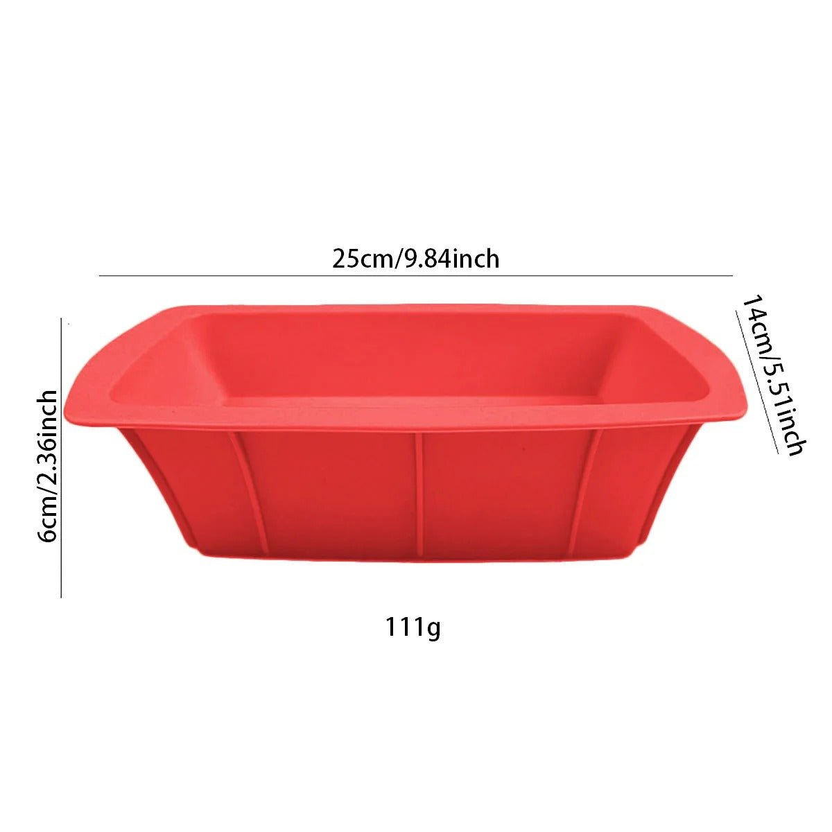 Moule a gateau rectangulaire 4 Pièces Moule en Silicone - Moule - Gourmand