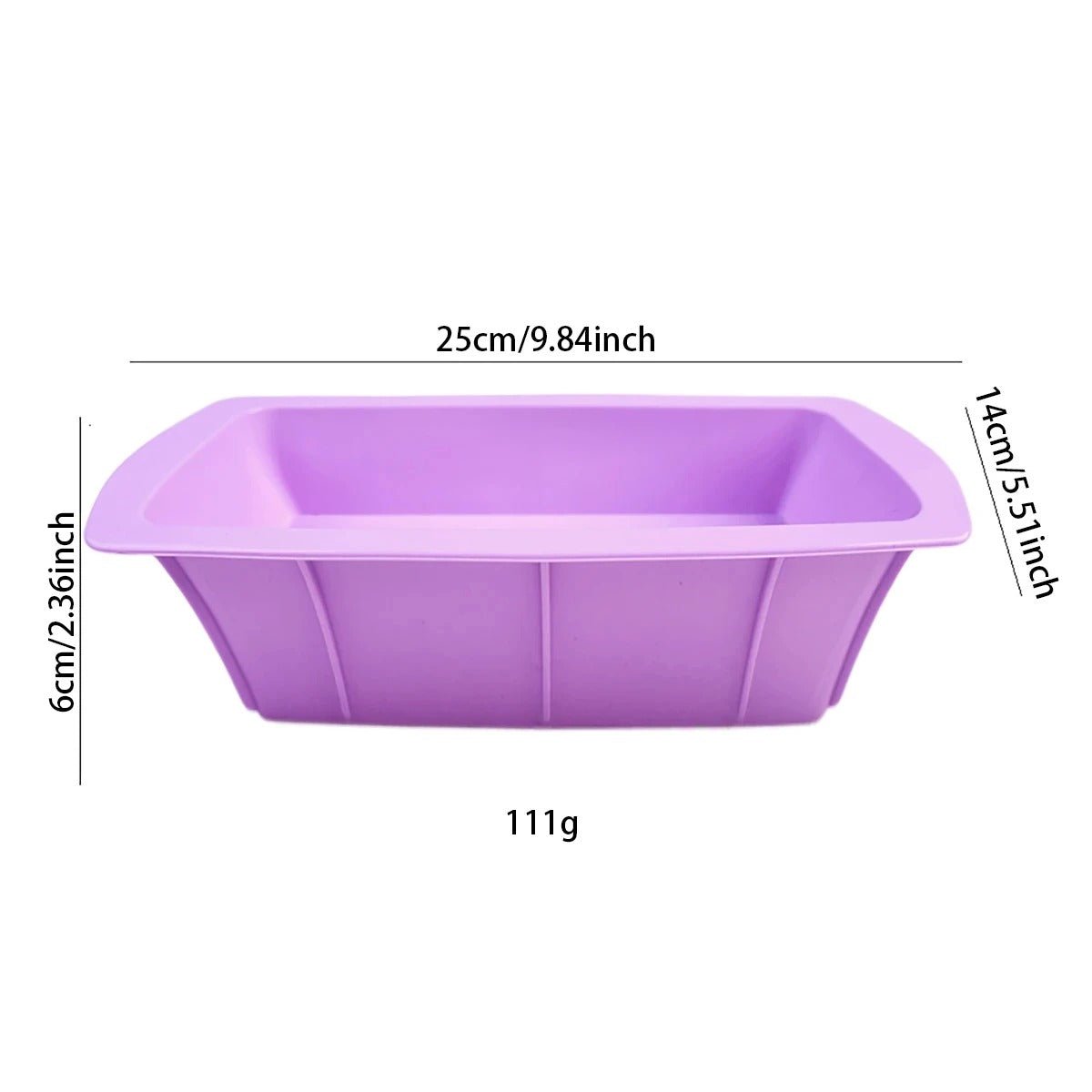 Moule a gateau rectangulaire 4 Pièces Moule en Silicone - Moule - Gourmand