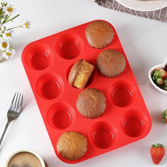 Moule a gateau rond en silicone antiadhésif pour mini muffins - Moule - Gourmand