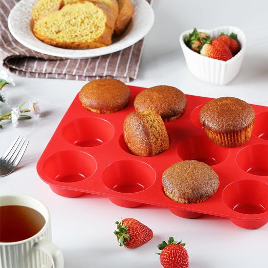 Moule a gateau rond en silicone antiadhésif pour mini muffins - Moule - Gourmand