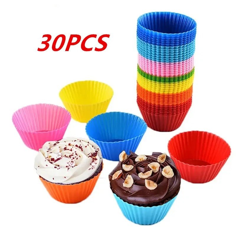 Moule a gateau rond en Silicone, Muffin Cupcake - Moule - Gourmand