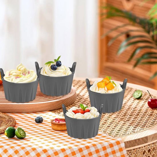 6 pièces Moule a gateau muffin Silicone Pour Friteuse Sans Huile - Moule - Gourmand