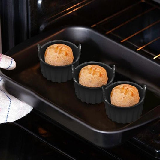 6 pièces Moule a gateau muffin Silicone Pour Friteuse Sans Huile - Moule - Gourmand