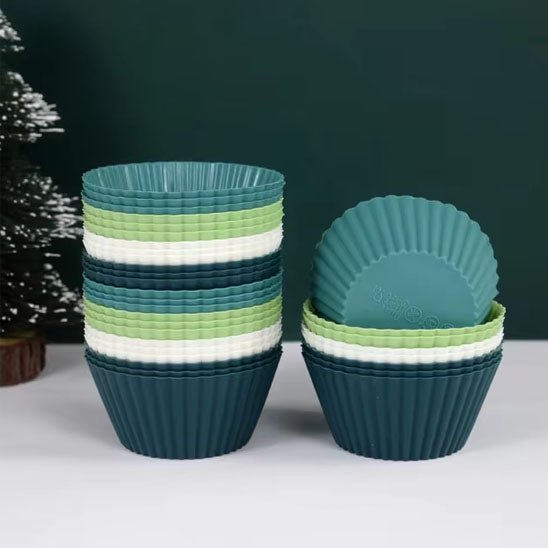 Moule a gateau muffins Chi ronds en silicone, 12 pièces - Moule - Gourmand