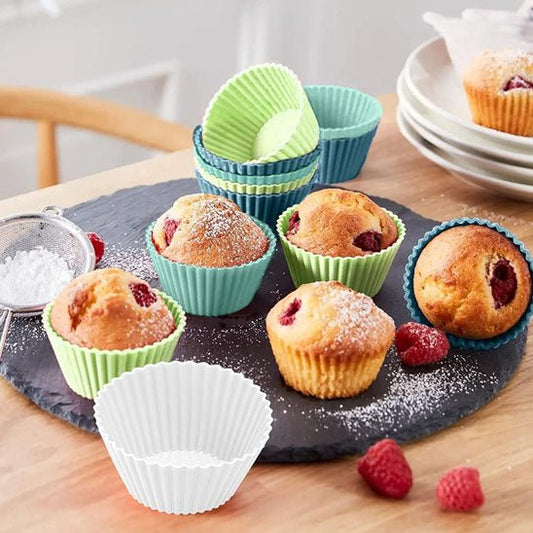 Moule a gateau muffins Chi ronds en silicone, 12 pièces - Moule - Gourmand