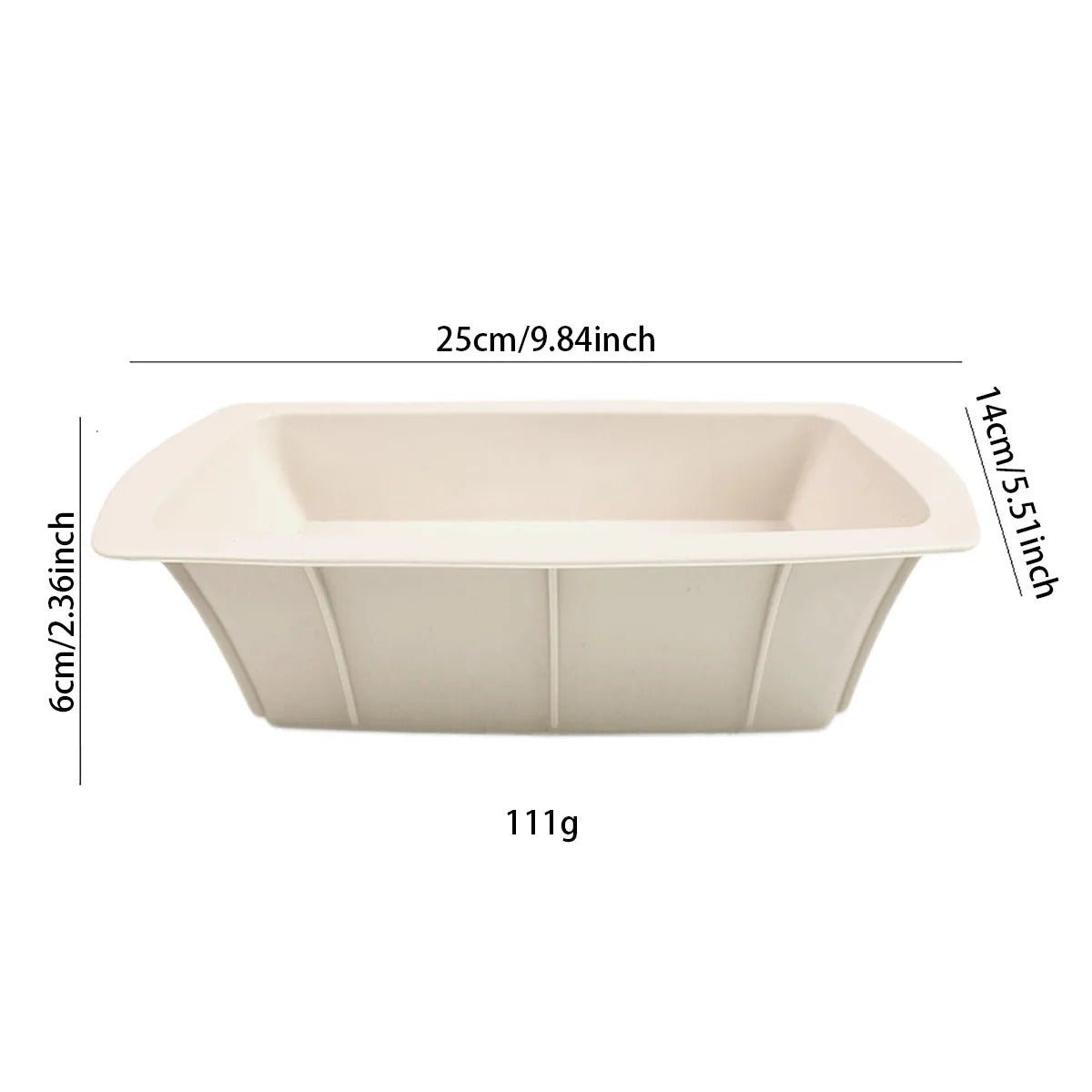 Moule a gateau rectangulaire 4 Pièces Moule en Silicone - Moule - Gourmand
